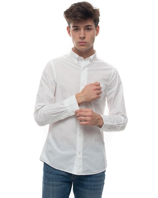 GANT Casual Shirt White Cotton for Men - Lyst