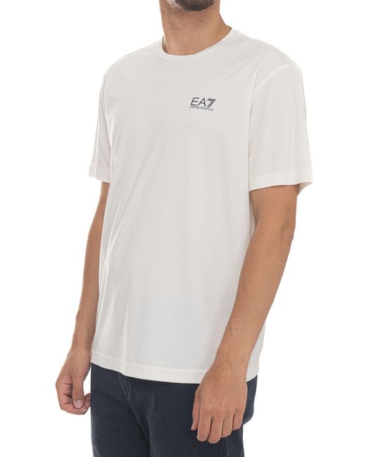 T-shirt di EA7 in White da Uomo