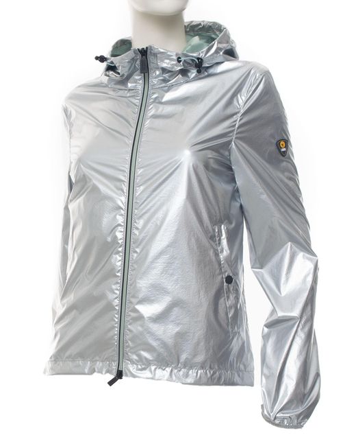 metallic windbreaker