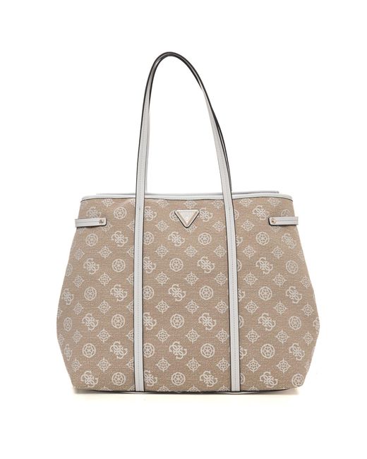Borsa grande Beyza di Guess in Natural