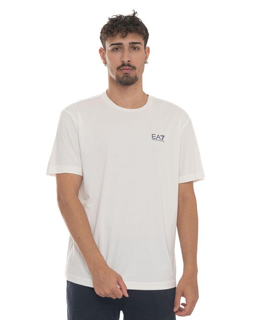 T-shirt di EA7 in White da Uomo