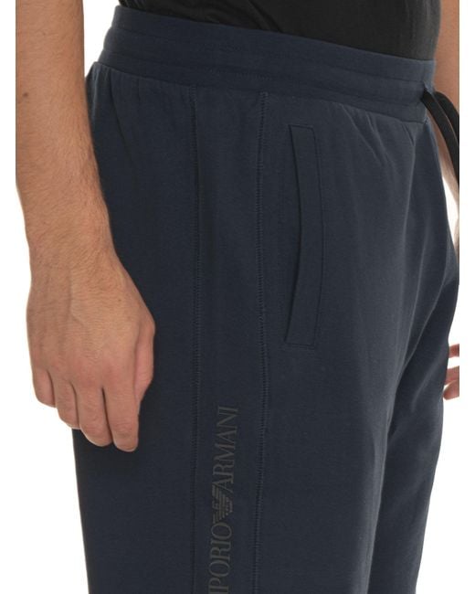 Pantalone in felpa di EA7 in Blue da Uomo