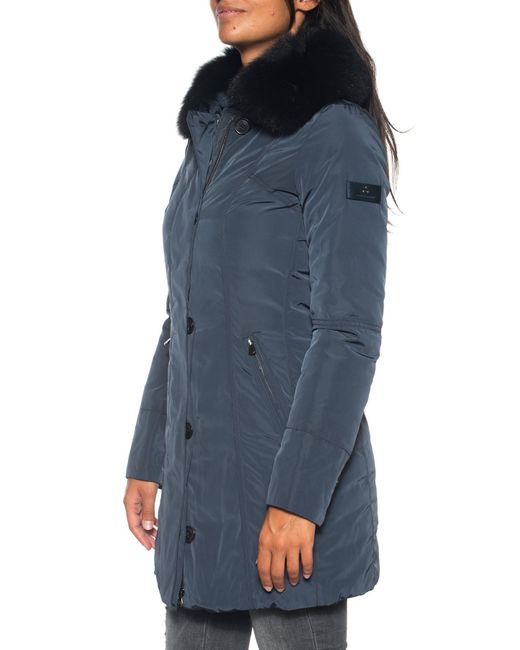 Peuterey Metropolitan Gb Fur Coat in Blue | Lyst