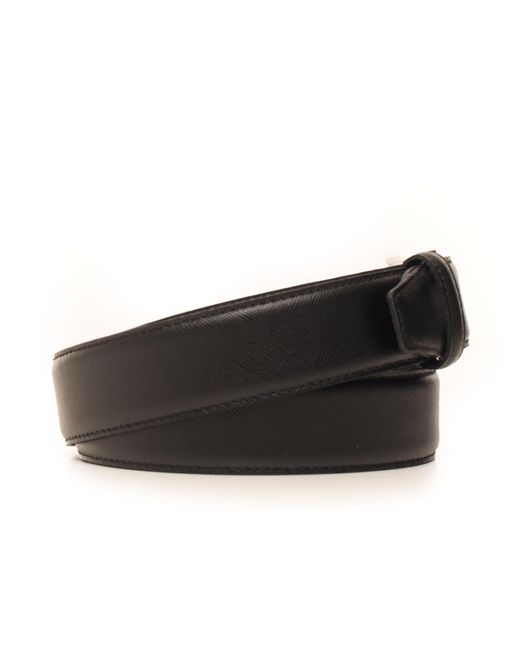 Guess Leather Belt Black Leather for Men - Lyst