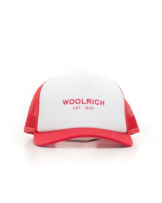 buket månedlige civilisere Woolrich Peaked Hat Red Cotton for Men - Lyst