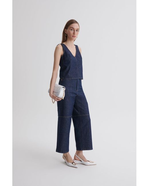 Scanlan Theodore Denim Boy Leg Jean in Blue | Lyst
