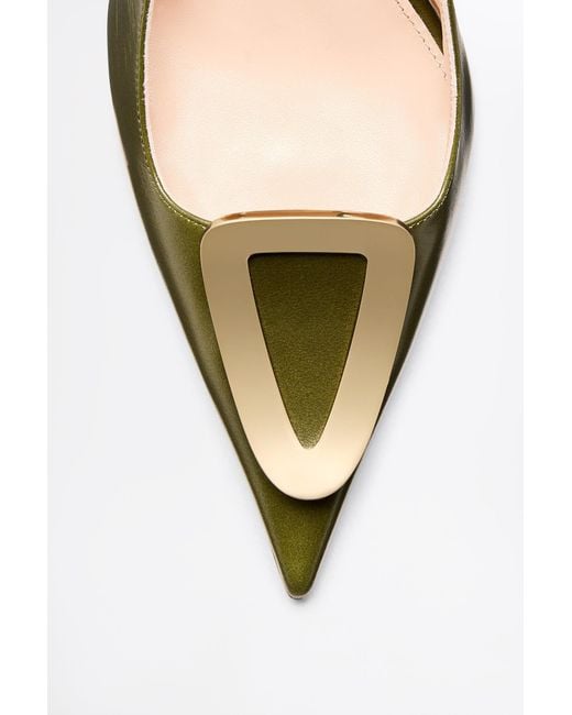 Scanlan Theodore Metallic Triangle Frame Slingback 10.5