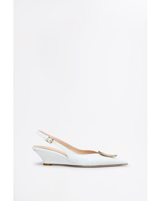 Scanlan Theodore White Triangle Frame Wedge 4.5