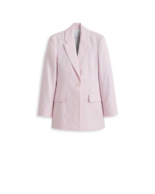 Scanlan Theodore Pink Linen Tailored Jacket