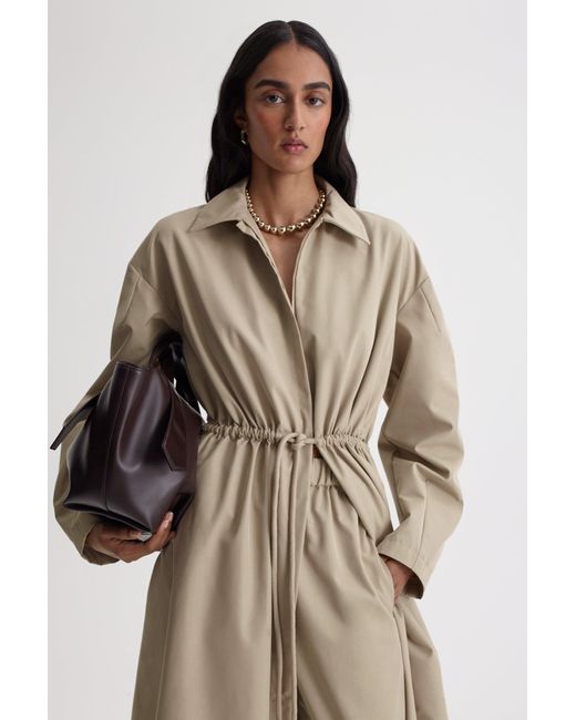 Scanlan Theodore Cotton Twill Cargo Dress in Natural | Lyst