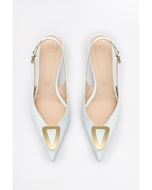 Scanlan Theodore White Triangle Frame Wedge 4.5