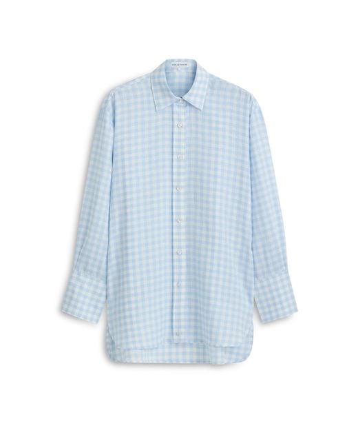 Scanlan Theodore Blue Gingham Shirt
