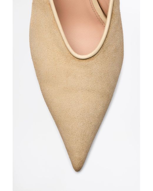 Scanlan Theodore Natural Suede Slide 4.5