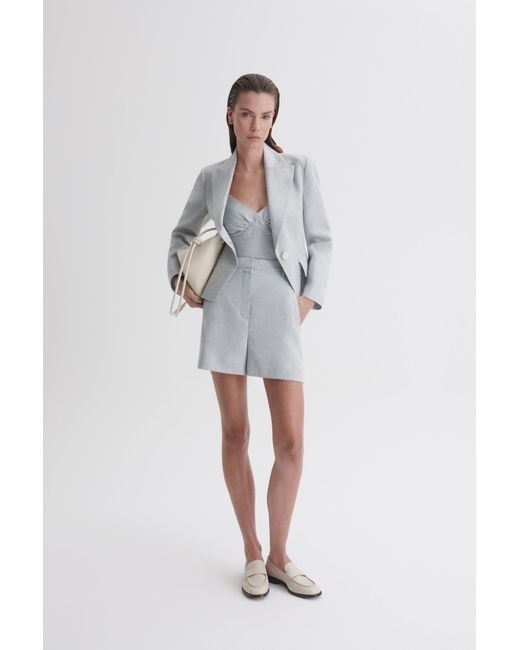 Scanlan Theodore Linen Short in Blue | Lyst