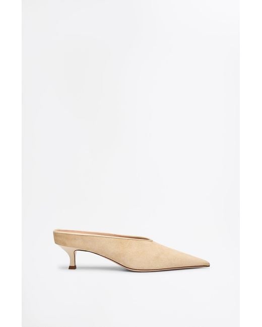 Scanlan Theodore Natural Suede Slide 4.5