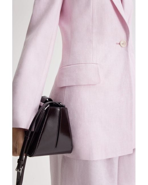 Scanlan Theodore Pink Linen Tailored Jacket