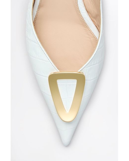 Scanlan Theodore White Triangle Frame Wedge 4.5