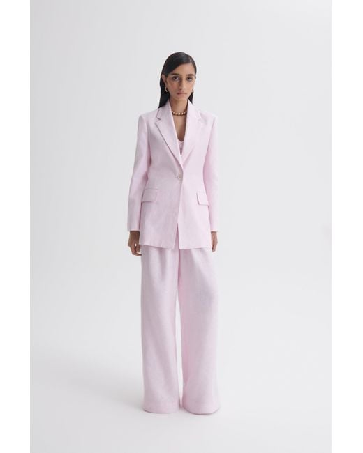 Scanlan Theodore Pink Linen Tailored Jacket