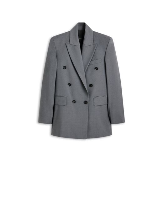Scanlan Theodore Gray Soft Double Breasted Jacket