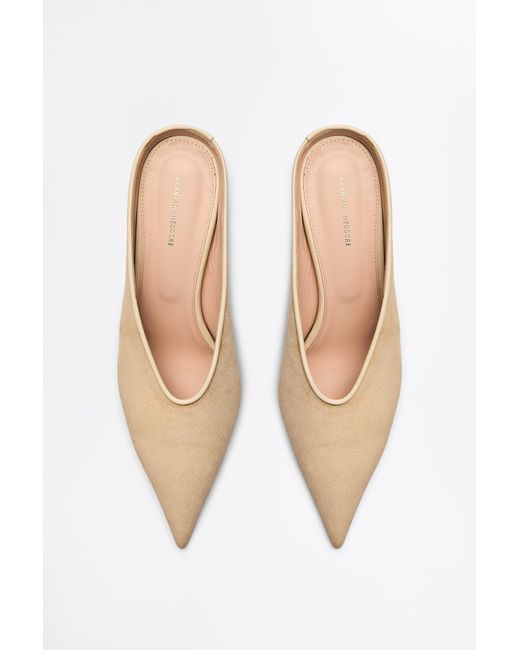 Scanlan Theodore Natural Suede Slide 4.5