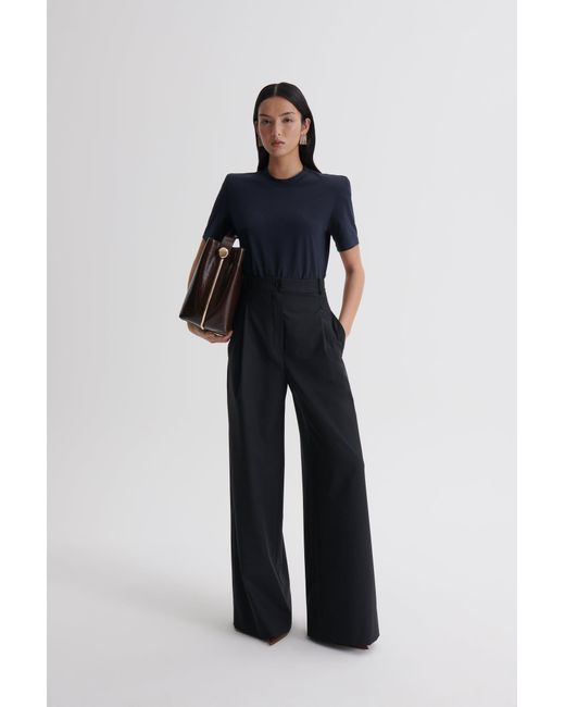Scanlan Theodore Mercerised Shoulder Pad Tee in Blue | Lyst