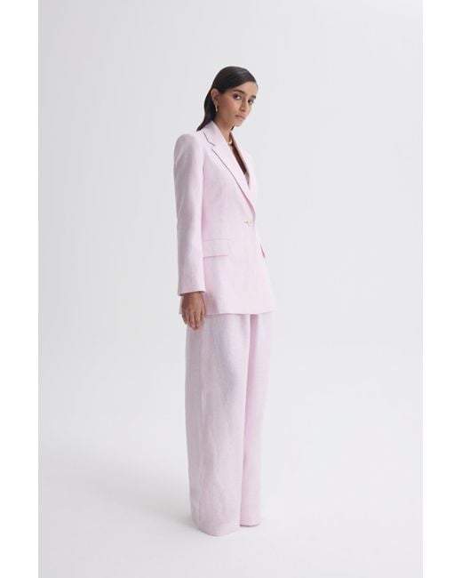 Scanlan Theodore Pink Linen Tailored Jacket