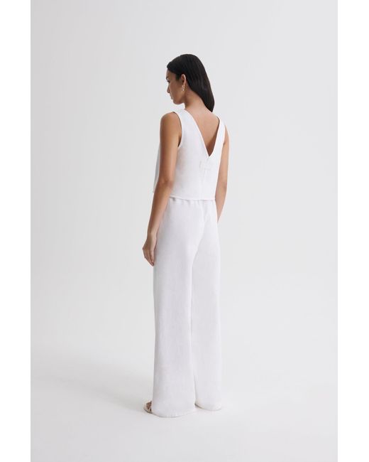 Scanlan Theodore Denim Soft Waist Jean in White | Lyst