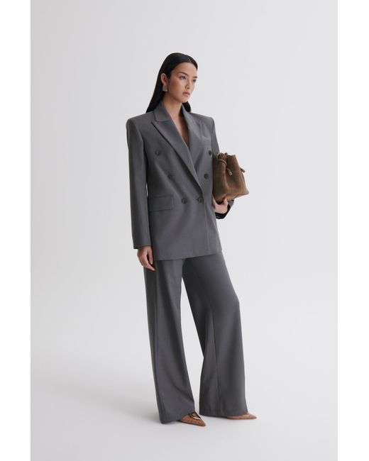 Scanlan Theodore Gray Soft Double Breasted Jacket