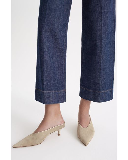 Scanlan Theodore Natural Suede Slide 4.5