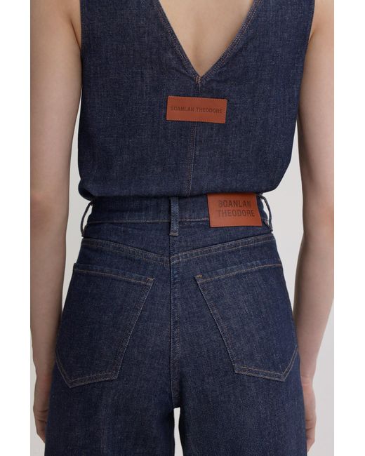 Scanlan Theodore Denim Boy Leg Jean in Blue | Lyst