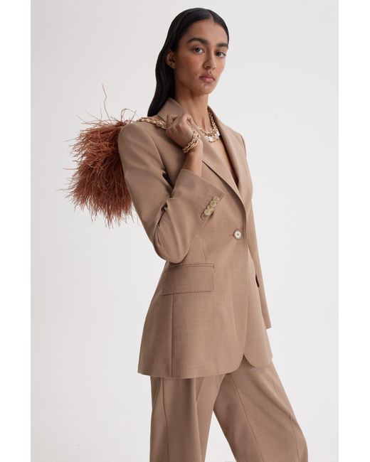 Scanlan Theodore Natural Soft Single Breasted Jacket