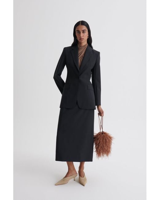 Scanlan Theodore Black Soft Single Breasted Jacket