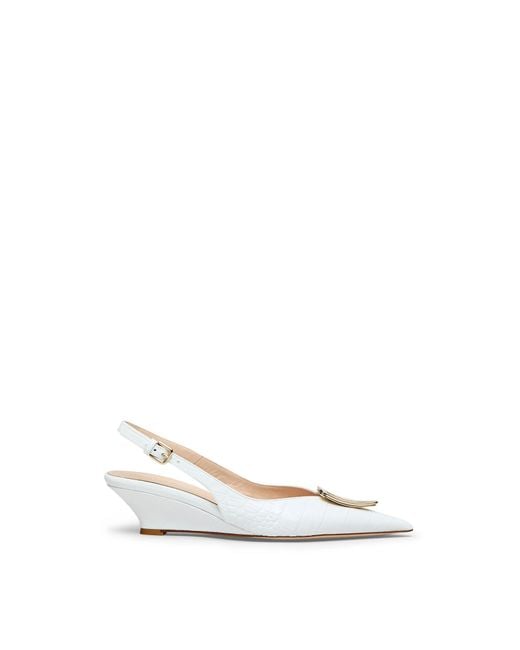 Scanlan Theodore White Triangle Frame Wedge 4.5