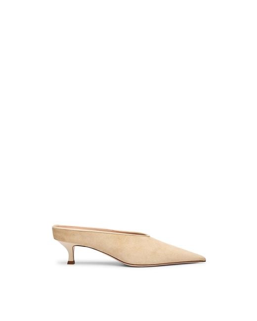 Scanlan Theodore Natural Suede Slide 4.5