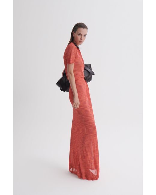 Scanlan Theodore Ombre Wrap Skirt in Red | Lyst