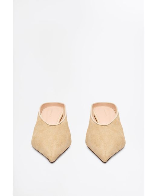 Scanlan Theodore Natural Suede Slide 4.5
