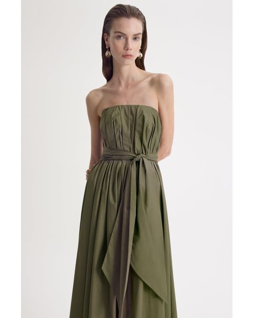 Scanlan Theodore Parachute Crepe Knit Gown in Green | Lyst