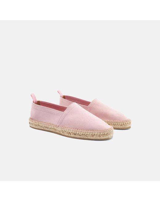 Scarosso Lola Pink Suede Espadrilles