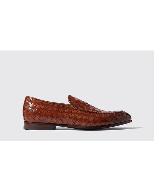 Scarosso Loafers Vittorio Cognac Kalbsleder in Brown für Herren