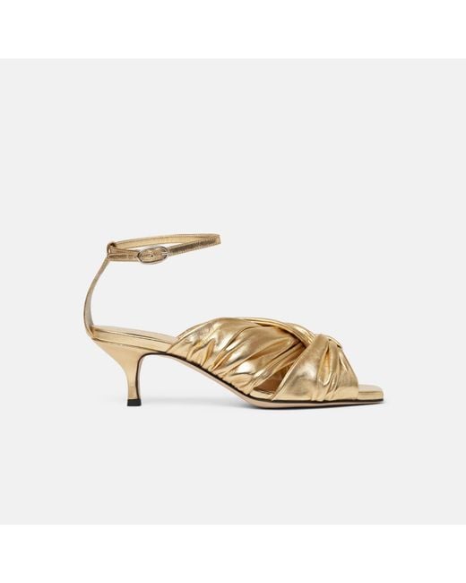 Scarosso Metallic Knot Sandalen