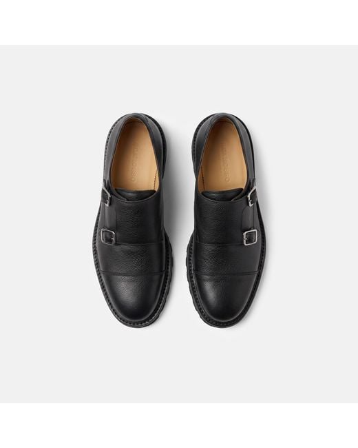 Scarosso Black Oswald Grain for men