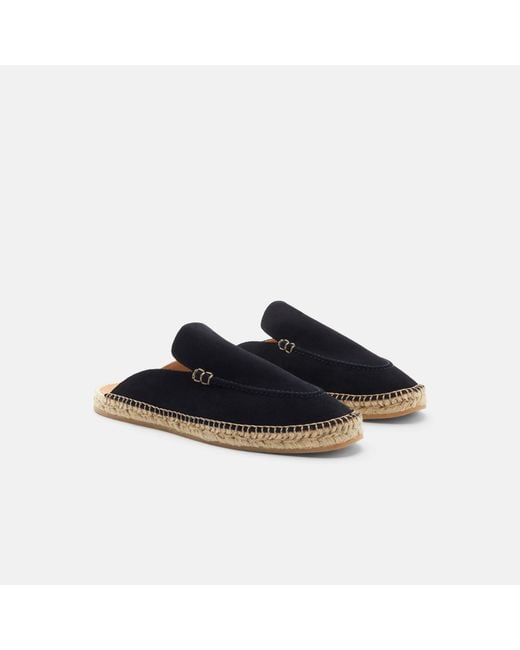 Scarosso Black Manuel Blue Suede Espadrilles for men