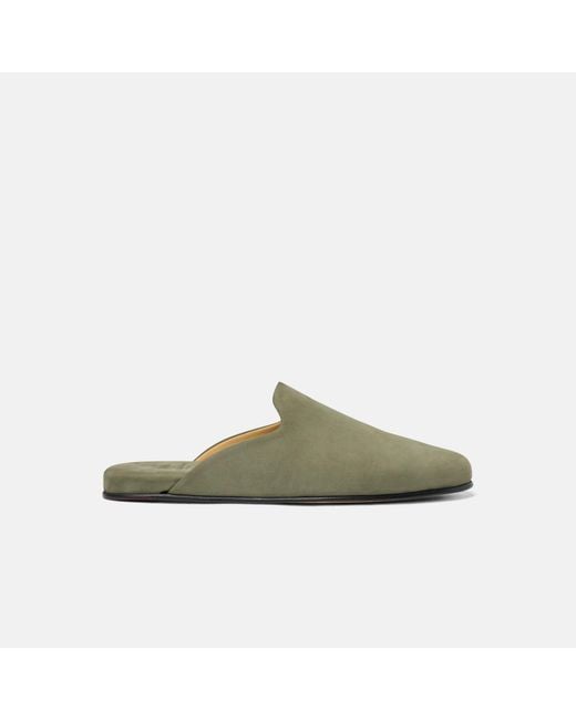 Scarosso Green Atlas Travel Slipper Nubuck