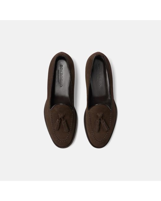 Scarosso Sienna Brown Suede Loafers