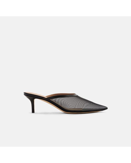 Scarosso Laura Black Mesh Heels