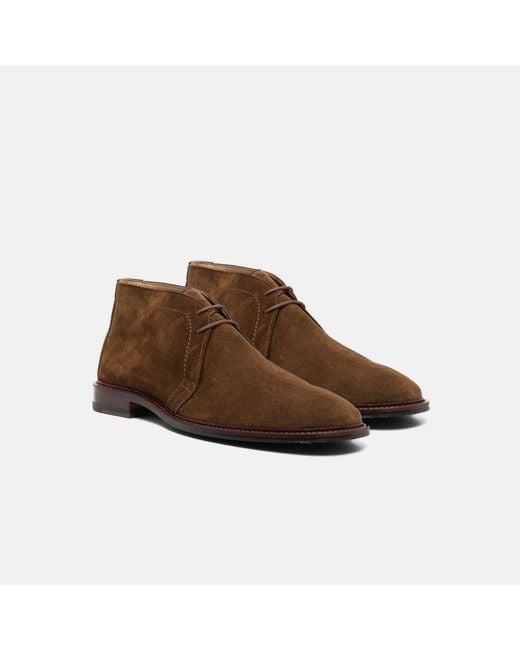Scarosso Brown Gary Tobacco Suede Boots for men