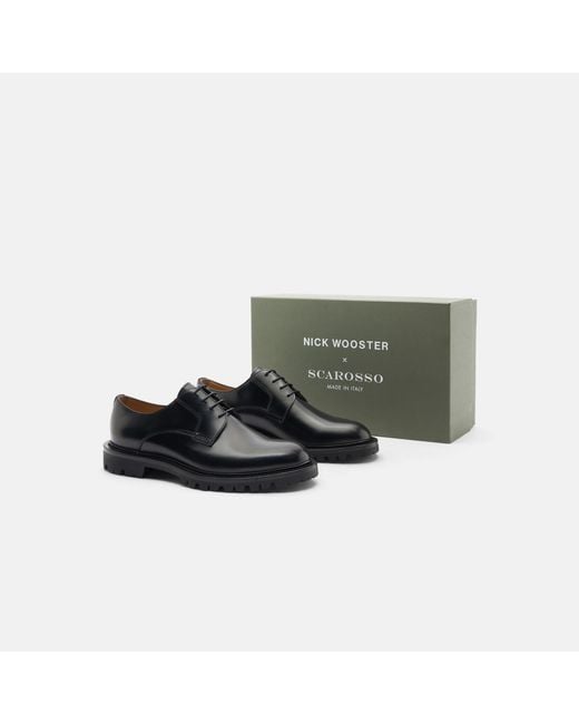 Scarosso Wooster Iii Black Derbies for men