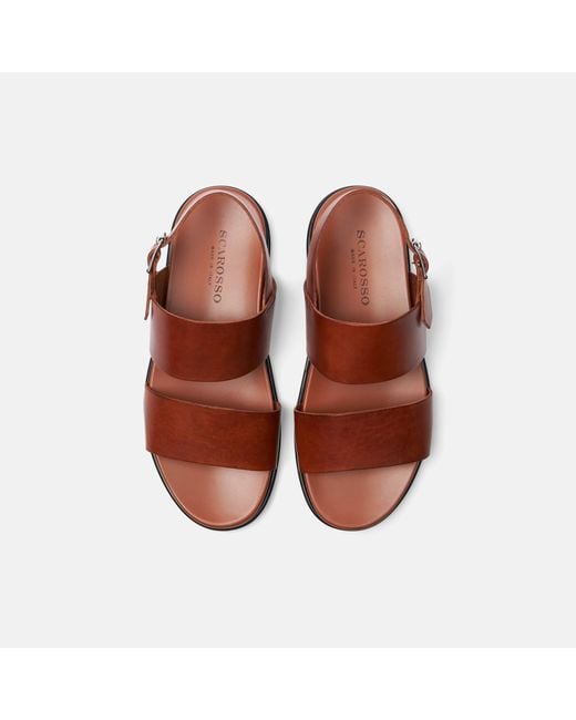 Scarosso Multicolor Antonio Cognac Sandals for men