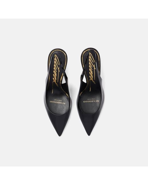 Scarosso Sutton Black Patent Pumps