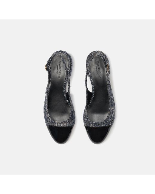 Scarosso Blue Coco Blau Tweed